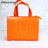 Weiyinxing Bag 2023 Designer Ladies Shopping Crossbody Purse And Handbag Luxury PU Leather Protect Black People Shoulder Bag For Women