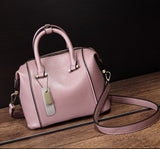 Weiyinxing Simple Women's Bag French Boston Commuter Handbag Detachable Shoulder Straps Available In Two Sizes And Colors