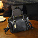 Weiyinxing Simple Women's Bag French Boston Commuter Handbag Detachable Shoulder Straps Available In Two Sizes And Colors