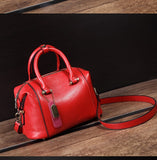 Weiyinxing Simple Women's Bag French Boston Commuter Handbag Detachable Shoulder Straps Available In Two Sizes And Colors