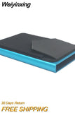 Weiyinxing Card Holder RFID Credit Card Holder Automatic Pop-up Bank Card Box Smart Quick Release Women Wallet Mini car Package