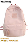 weiyinxing Fashion Women Backpack For Teenagers Girls Nylon School Bags Female Waterproof Preppy Men Black Travel Mochilas