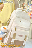 Weiyinxing Women Kawaii Student Laptop Book Bag Fashion Cool Female Travel College Backpack Girl Nylon School Backpack Lady Cute New