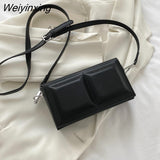 Weiyinxing Checkered Designer Women's Crossbody Bag Casual Shoulder Bag Fashion Solid Color Lady Messenger Clutch Bag Female 2023