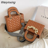 Weiyinxing Crossbody Bags For Women 2023 Dress Totes Women's Handbag Chain Stylish Lady Messenger Bag Wide Straps Shoulder Bag