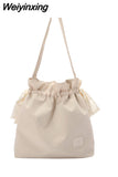 Weiyinxing Versatile Casual Large Capacity Tote Bag Girls 2023 Summer Fashion Japanese Harajuku Bow Shoulder Bags for Women