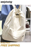 weiyinxing Fashion Female Bookbag Cotton Women Backpack for Teenagers Girl College Men Black School Bag Student Mochila