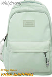 Weiyinxing Women Pink Waterproof Student Backpack New Girl Travel Leisure School Bag Lady Nylon Cute Book Female Laptop College Bag