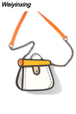 Weiyinxing kawaii Comic handbags girls 2023 summer Japanese fashion 2D Crossbody Bags for women free shipping coin purse