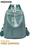 weiyinxing Women's Handheld 2023 Shoulder Bags High Quality PU Leather Women's Backpack Waterproof Luxury New Designer School Bag