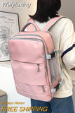 Weiyinxing Women Travel Backpack Waterproof Anti-Theft Stylish Casual Daypack Luggage Strap USB Charging Port Backpack Laptop School Bags