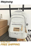 Weiyinxing Multi-pocket Women man Rucksack High Quality Youth Waterproof Backpacks for Teenage Girls Boys Female School Bag Bagpack