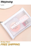 Weiyinxing Women Travel Storage Bag Cosmetic Bag Makeup Bag Travel Organizer Bags Waterproof Washbag Transparent Cosmetic Cases