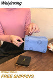 Weiyinxing Smile Corduroy Travel Cosmetic Lipstick Purse Storage Bag Kawaii Makeup Handbags Organizer Wallet Pouch Pencil Case Pen Bag