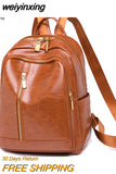 weiyinxing Women's Handheld 2023 Shoulder Bags High Quality PU Leather Women's Backpack Waterproof Luxury New Designer School Bag