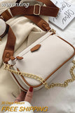 weiyinxing chains women shoulder bags designer wide strap messenger bags luxury pu leather crossbody bag lady small purse 3 bag set