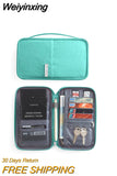 Weiyinxing Wallet Family Passport Holder Creative Waterproof Document Case Organizer Travel accessories Document Bag Cardholder