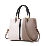 Weiyinxing [Women's Bag] Autumn 2024 New Fashion Contrast Color Handbag Large Capacity Commuter One-Shoulder Cross-Body Bag Tide