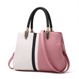 Weiyinxing [Women's Bag] Autumn 2024 New Fashion Contrast Color Handbag Large Capacity Commuter One-Shoulder Cross-Body Bag Tide