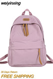 weiyinxing Fashion Backpack Waterproof Student Schoolbag Men Black Cotton Cute Women for Teenage Girls School Mochila Rucksack