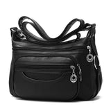 Weiyinxing Women's Bag Soft Leather Shoulder Bag 2024 New Middle-Aged Mother Bag Leisure Cross Middle-Aged And Elderly Women Bag Tide