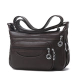 Weiyinxing Women's Bag Soft Leather Shoulder Bag 2024 New Middle-Aged Mother Bag Leisure Cross Middle-Aged And Elderly Women Bag Tide