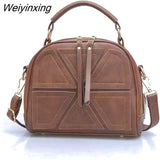 Weiyinxing women cross-body bags for women shoulder messenger bags crocodile pattern artificial leather handbag with tassel