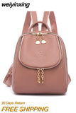 weiyinxing Fashion Women'S Leather Backpack Casual Women Backpack Bag 2023 Small Female Luxury Designer Backpacks for Teenage Girls