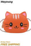 Weiyinxing Cartoon Cat Children's Small Shoulder Bag Cute Baby Kids Mini Coin Purse Handbags Boys Girls Wallet Pouch Crossbody Bags