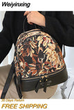 Weiyinxing Designer Small Women Backpack Soft Flower Pattern Mini Female Shoulder Bags School Backpacks Bag for Teenage Girls Purses