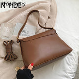 Weiyinxing Hot Fashion Solid Pu Leather Shoulder Bags for Women New Luxury Designer Female Elegant Lady Handbag Crossbody For Girls