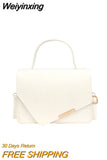 Weiyinxing New Fashion Crossbody Bag Women's Senior Texture Handbag Soild Color Trendy Design Ladies' High Quality Chain Shoulder Bag