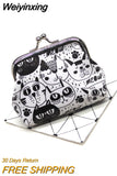 Weiyinxing Women Mini Wallets Coin Purses Kids Clutch Money Bags Female Pouch Hasp Change Purse Cute Girls Zero Wallet Carteir Cartoon Cat