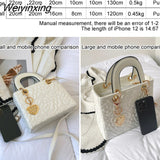 Weiyinxing handbags bags for women lady shoulder Purse Stylish Flowers Quilted Tote Bag Trend women's bag 2023 square crossbody bag