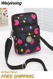 Weiyinxing Shoulder Bags Nylon Women Mobile Phone Bags Mini Female Messenger Purse Lady Wallet New 2023 Female CrossBody Bag