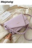 Weiyinxing Luxurious Solid Color Crossbody Bag Ladies 2023 Summer Fashion Texture Versatile Shoulder Bag for Women