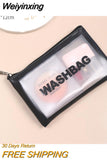 Weiyinxing Women Travel Storage Bag Cosmetic Bag Makeup Bag Travel Organizer Bags Waterproof Washbag Transparent Cosmetic Cases