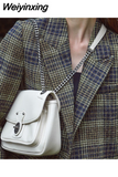 Weiyinxing Vintage Women Shoulder Bag Fashion French Style Button Sac A Main Femme PU Chains Shoulder or Crossbody Bolso Mujer