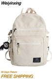 Weiyinxing Capacity Waterproof Woman Backpack Man College Student Travel Rucksack A4 Book Schoolbag For Teenage Girl Boy 2023 New