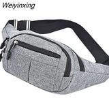Weiyinxing Men Women Waist Bag Casual Fanny Pack Purse Large Phone Belt Bag Pouch Canvas Outdoor Travel Phone Bag Banana Hip Bags