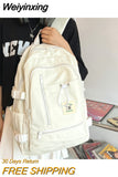 Weiyinxing Quality Solid Color Women Backpack Cool Men Travel Bookbag School Bag For Teenage Girls Teenagers Cute Mochila