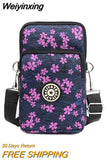 Weiyinxing Shoulder Bags Nylon Women Mobile Phone Bags Mini Female Messenger Purse Lady Wallet New 2023 Female CrossBody Bag