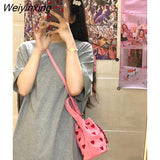 Weiyinxing Summer Flowers Cute Messenger Bag Shoulder Bag Small Bag Commuter Bag Small Bag Coin Purse Fashion Tote Bag Satchels