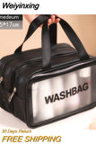 Weiyinxing Women Travel Storage Bag Cosmetic Bag Makeup Bag Travel Organizer Bags Waterproof Washbag Transparent Cosmetic Cases
