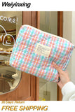 Weiyinxing Color Plaid Women's Makeup Bag Cosmetic Coin Phone Ladies Storage Bags Girls Student Casual Clutch Bag Wallet Handbags