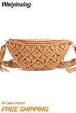 Weiyinxing Women Waist Bag Cotton Woven Outdoor Wallet Summer New Wild Personality Fashion Handbag for 2023