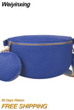 Weiyinxing Female Belt Bag Fashion Leather Fanny pack Coin Purse High quality Ladies Waist Bags Designer Shoulder Crossbody Chest Bag