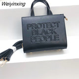 Weiyinxing Bag 2023 Designer Ladies Shopping Crossbody Purse And Handbag Luxury PU Leather Protect Black People Shoulder Bag For Women