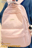 Weiyinxing Lady Cute Pink Laptop Female Travel Book Bag Trendy Cool Women New College Student Backpack Girl Kawaii Nylon School Bag