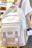 Weiyinxing Girl Kawaii Waterproof Book Bag Women Travel Trendy School Bag Female Cute Nylon Laptop Student College Backpacks Ladies